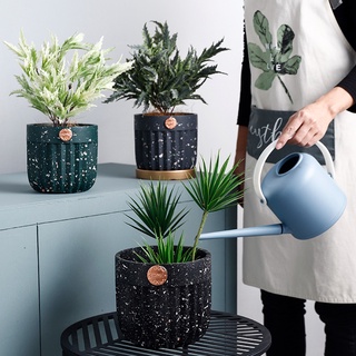❀⋮ Ike Nội Thất|Chậu Hoa Xi Măng Phong Cách Bắc Âu Đơn Giản Sáng Tạo Chậu Cây Xanh Chậu Hoa Củ Cải Xanh Hình Tròn Thời07