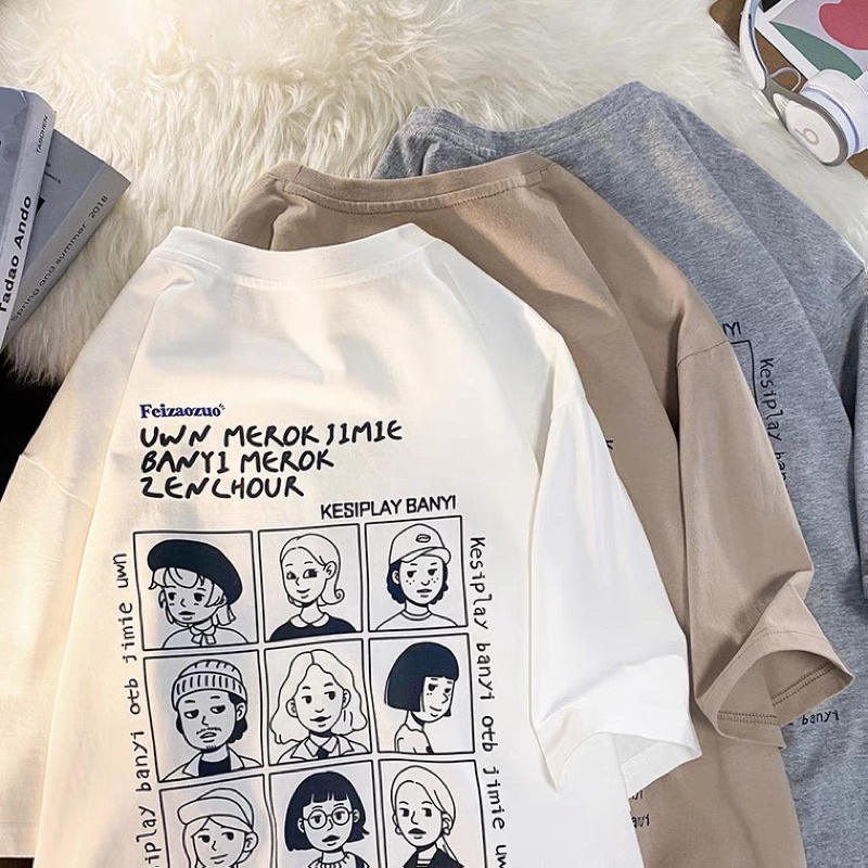 Áo thun nam nữ, áo phông shopcossi chất cotton in hình BANI