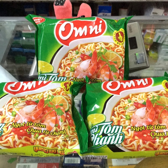 Set 5 gói Mì Tôm Chanh Omni 75g