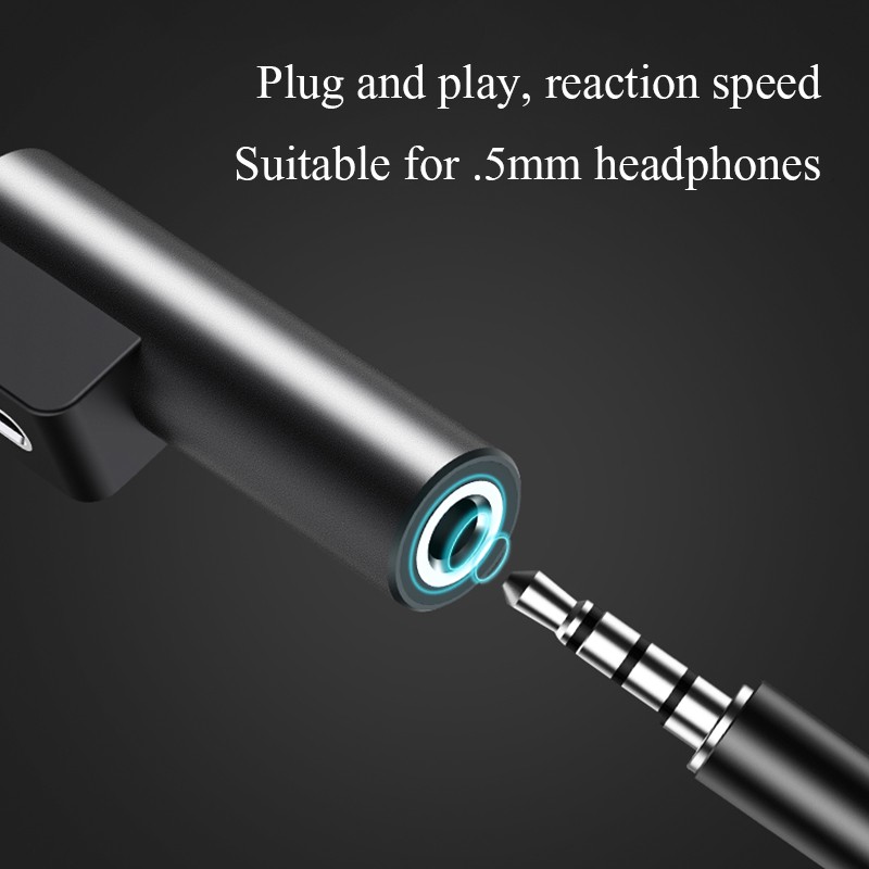 Bộ chuyển đổi hợp kim nhôm 2 trong 1 loại C Sạc sang sạc / Jack cắm tai nghe 3,5 mm Cáp âm thanh cho Huawei danh dự