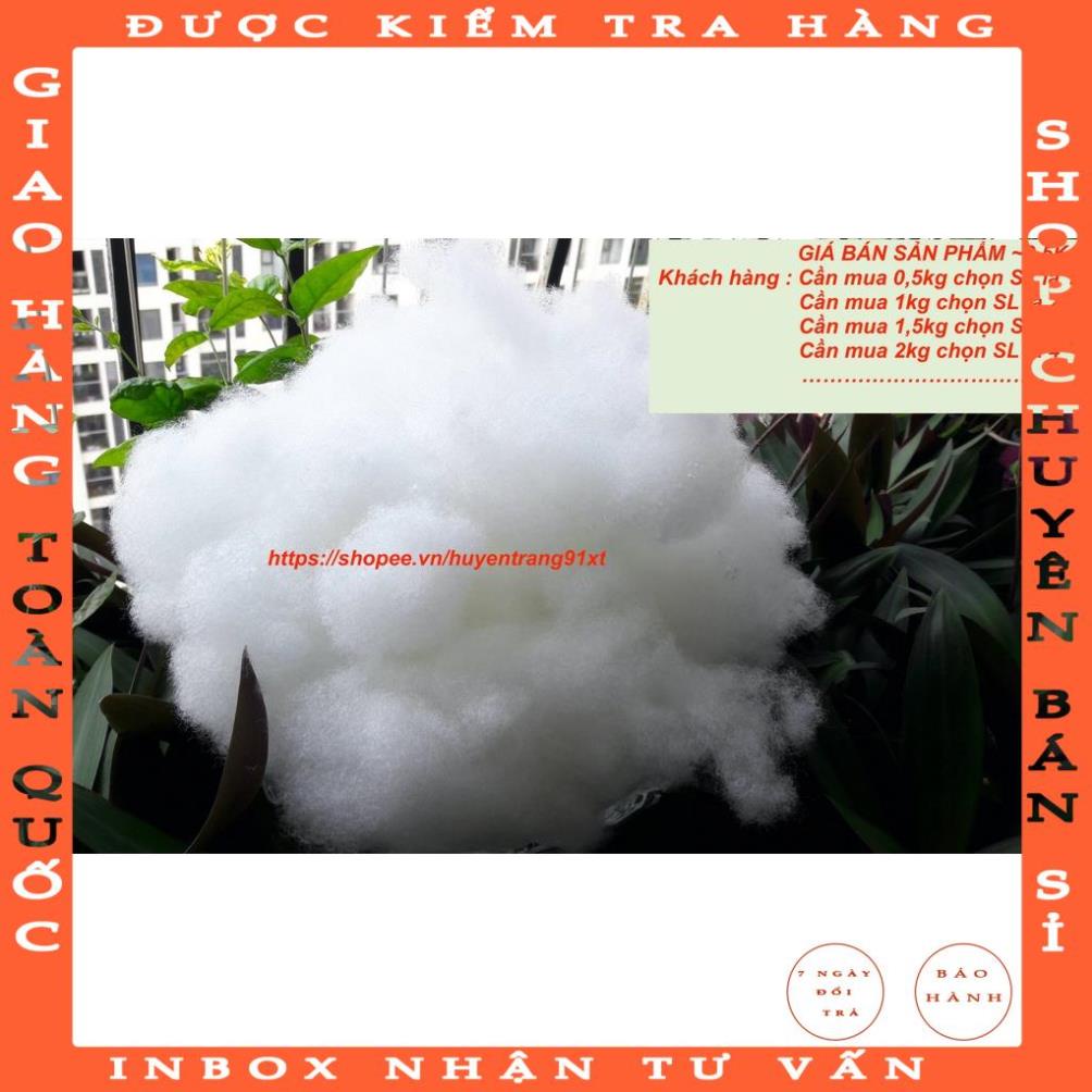 Bông gòn nhân tạo nhồi lõi gối, thú bông, trang trí chụp ảnh, decor ( 0.5kg)