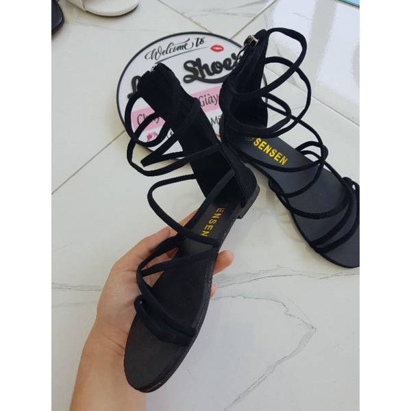 [Sẵn] Giày sandal chiến binh dây khóa kéo