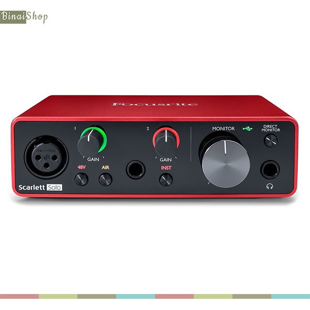 [Mã ELHACE giảm 4% đơn 300K] Combo phòng thu cá nhân Focusrite Scarlett Solo Gen 3 Studio