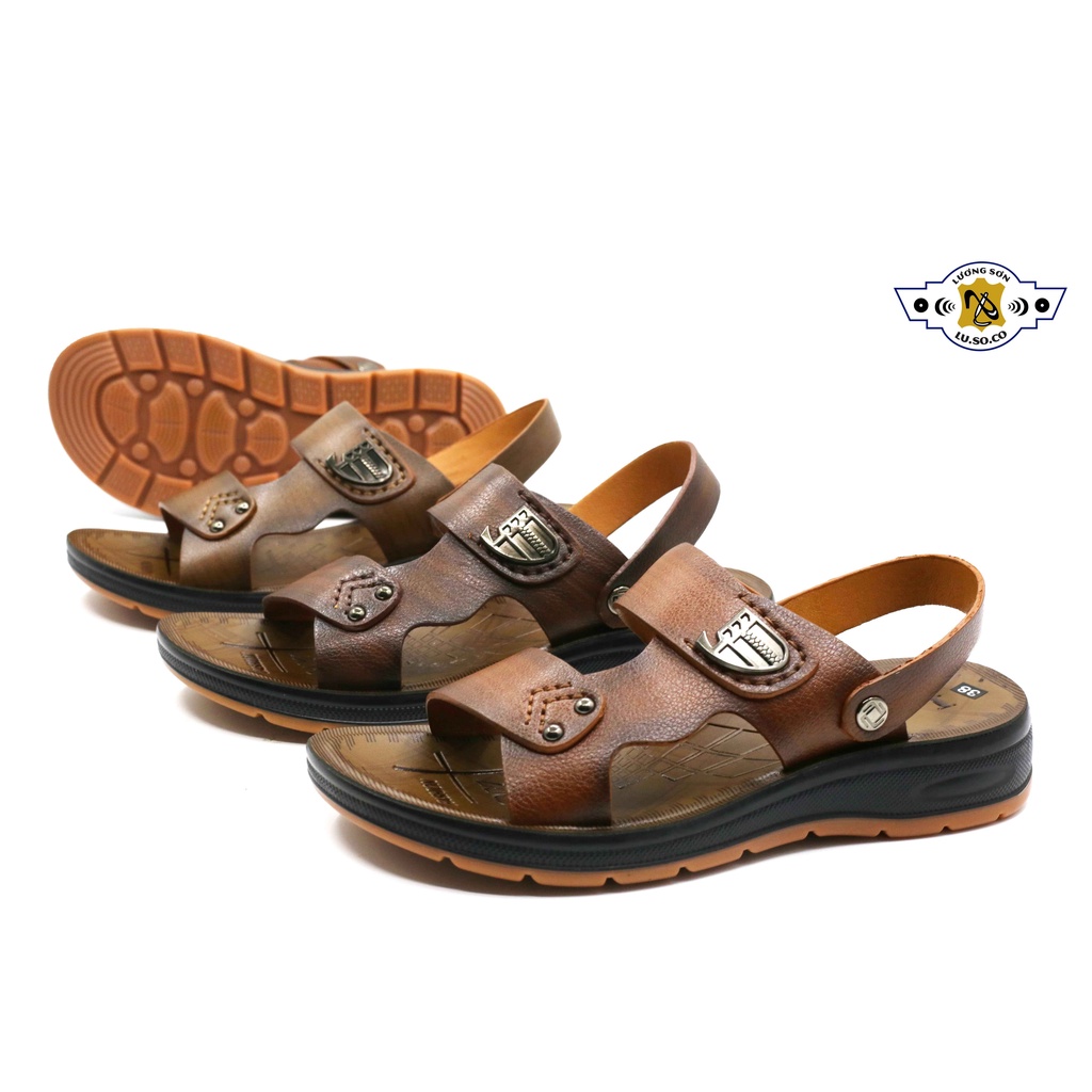 Dép sandal nam ĐỘN ĐẾ CAO 4CM phù hợp người trung tuổi LSC lusoco mã 03