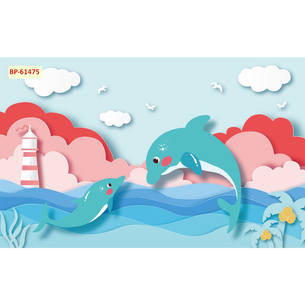 Tranh Dán Tường Phòng Trẻ Em Hoạt Hình Ngộ Nghĩnh 3D