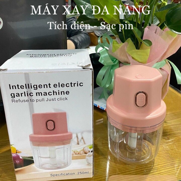 XẢ KHO Máy xay thịt, máy xay đa năng, công suất 250W, cối inox304, 4 lưỡi dao sắc bén-DATHANG168