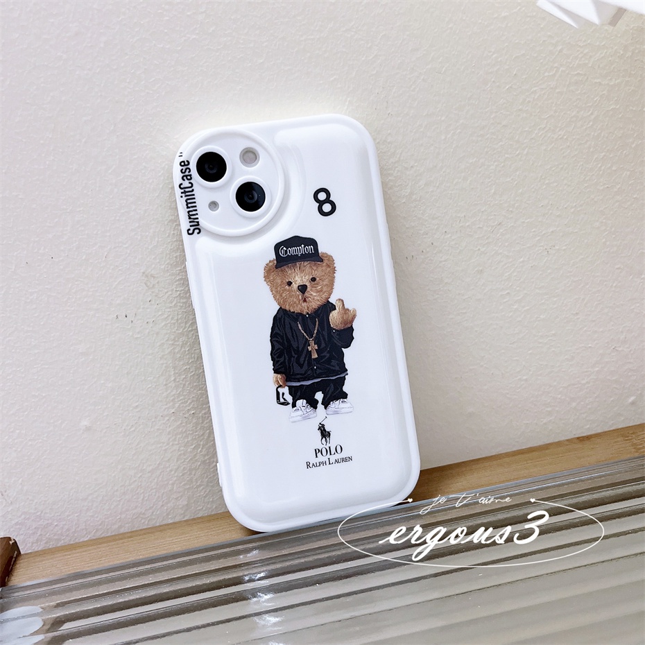 Ốp Điện Thoại Mềm In Hình Gấu Bull Pháp Cho iPhone 14 13 12 11 Pro Max SE2020 X XR Xs Max 7 8 Plus