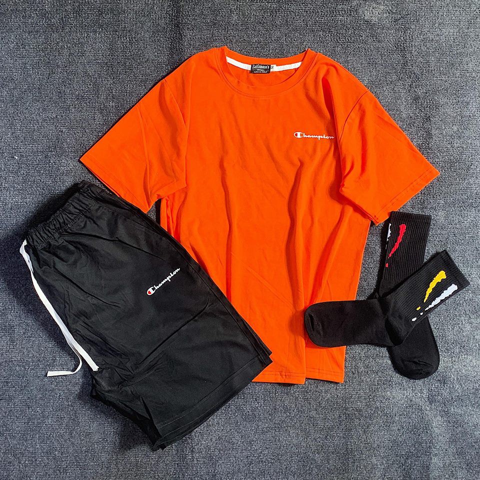 Áo Thun Nam Nữ Champion Mini Tay Lỡ Unisex Chất Cotton Mặc Mát Không Xù | BigBuy360 - bigbuy360.vn