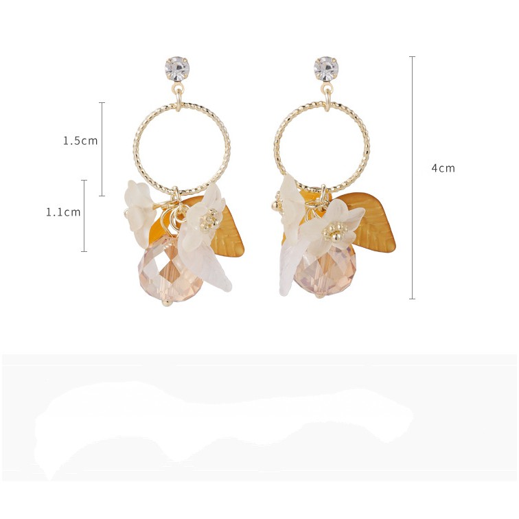 Bông tai nữ thời trang Hàn cực xinh, bạc S925 - HT295