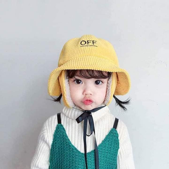 Mũ Off Có Tai Cực Đẹp Cho Bé - Mũ Off Cho Bé Siêu Cute.