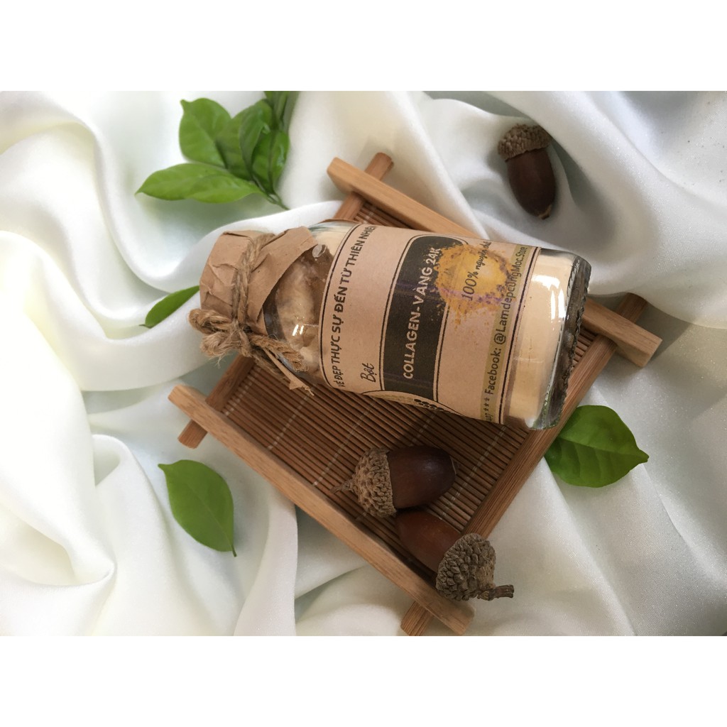 Bột Collagen, Vàng 24K thiên nhiên đắp mặt nạ nguyên chất 100ml (60g) | BigBuy360 - bigbuy360.vn