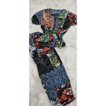 Bộ tay ngắn quần dài vải voan lụa