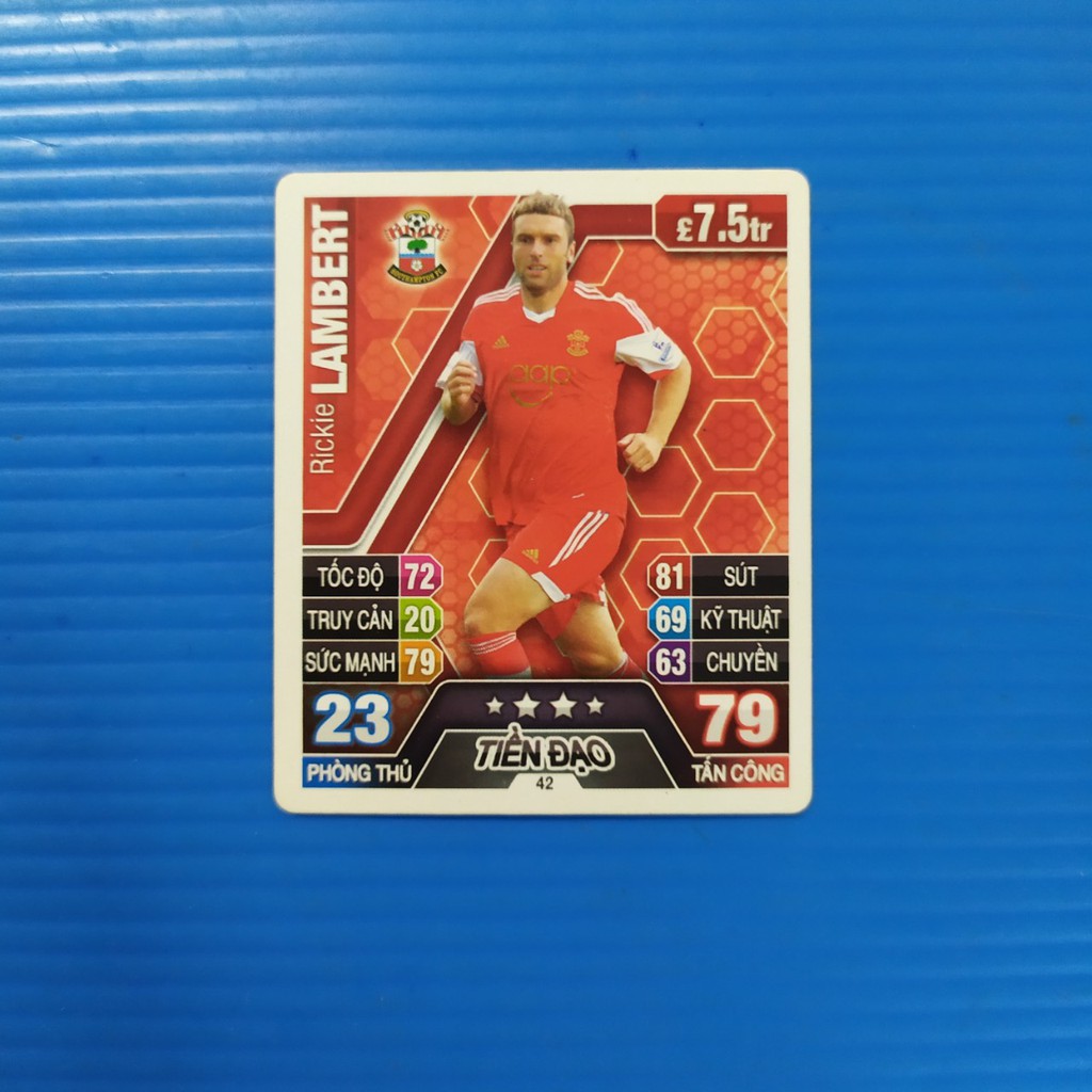 [Một thẻ] Thẻ cầu thủ bóng đá Poca Match Attax 13-14 mùa 2013-2014 thẻ 2nd cũ ít