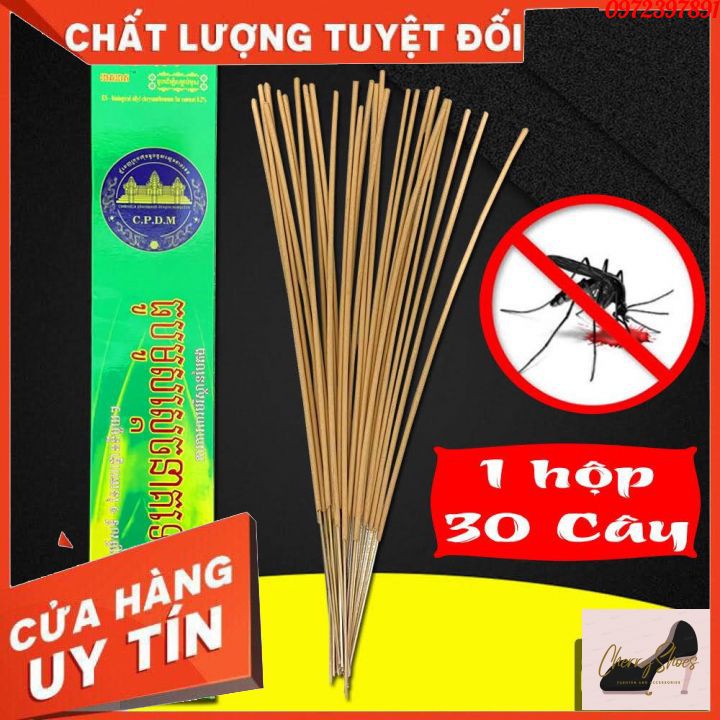 COMBO 10 HỘP Nhang đuổi muỗi túi 30 cây xuất xứ CAMPUCHIA/THÁI LAN LOẠI 1