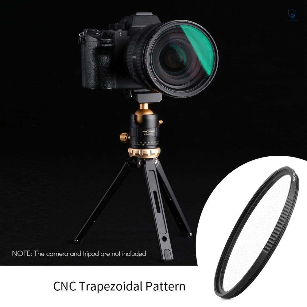 Vòng lọc sương mù màu đen 1/4 chống trầy xước cho ống kính máy ảnh DSLR 77mm