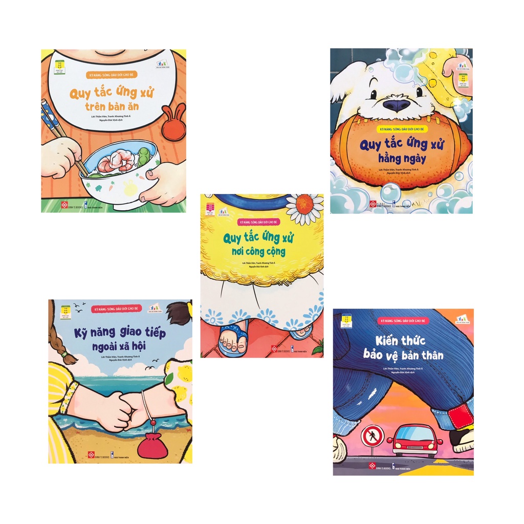 Sách Combo kĩ năng sống đầu đời cho bé ( đinh Tị )