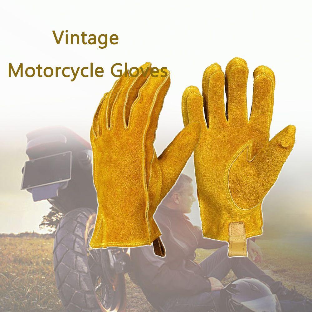 YVE Găng Tay Lái Xe Bằng Da Chống Trượt Thời Trang Thu Đông