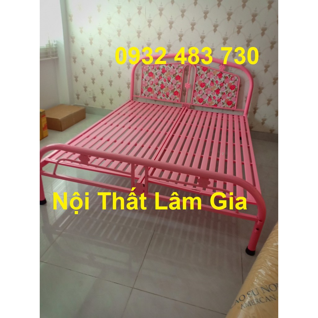 Giường sắt 1m8x2m giá rẻ