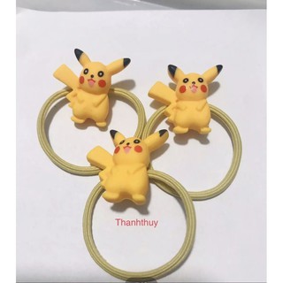 🔥 xả kho_ set 10 sợi cột tóc picachu vàng nhí cho bé