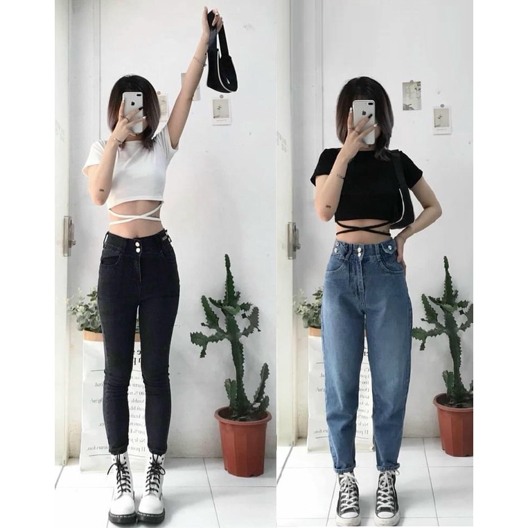 Áo croptop kiểu JOY BABE form ôm 💞 thun xịn co giãn 4 chiều,cột dây quấn chéo eo, áo crop top kieu tay ngắn CRON 190 -5A