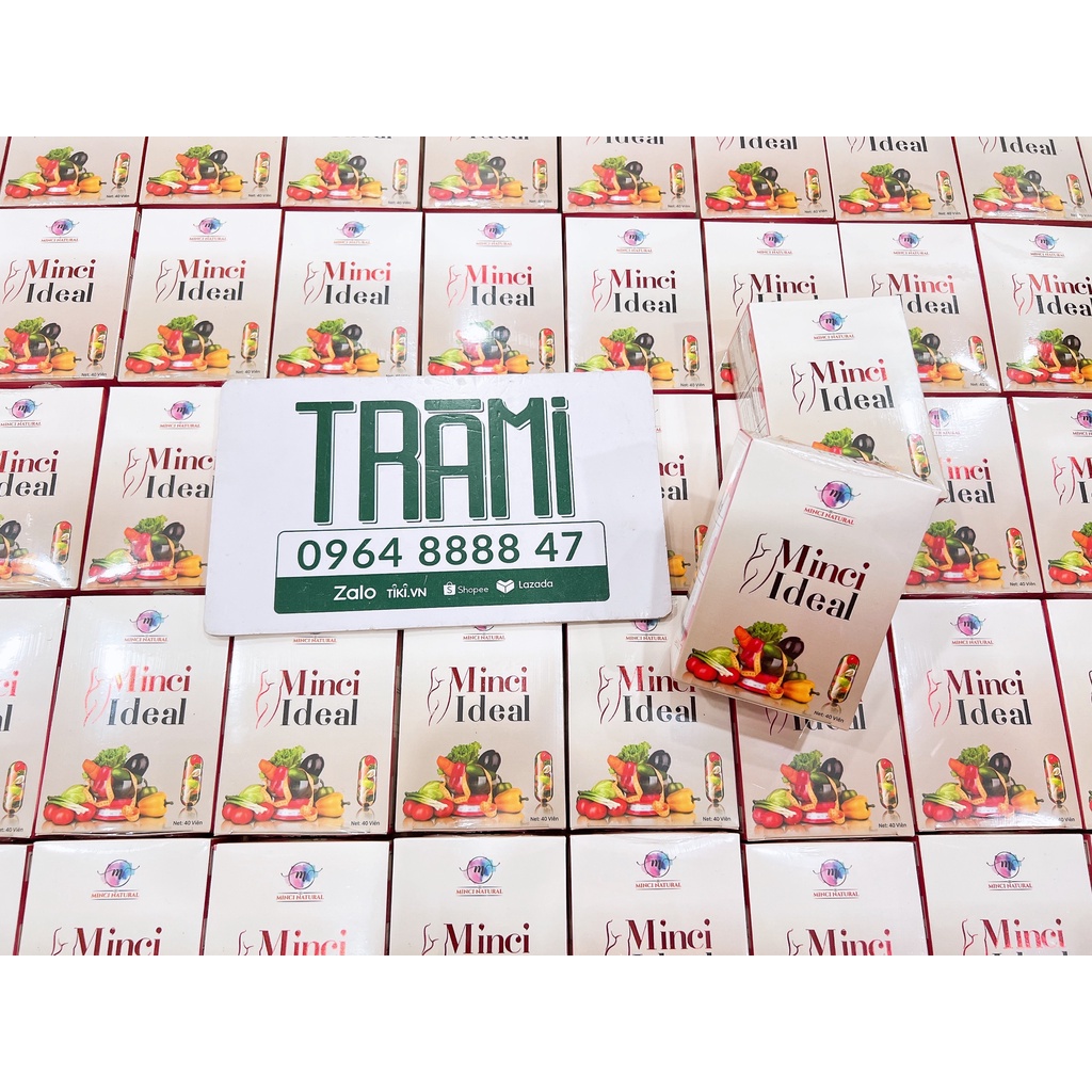 [CHÍNH HÃNG] Viên Uống Thảo Mộc Minci Ideal - Viên Uống Hỗ Trợ Giảm Cân 40 Viên