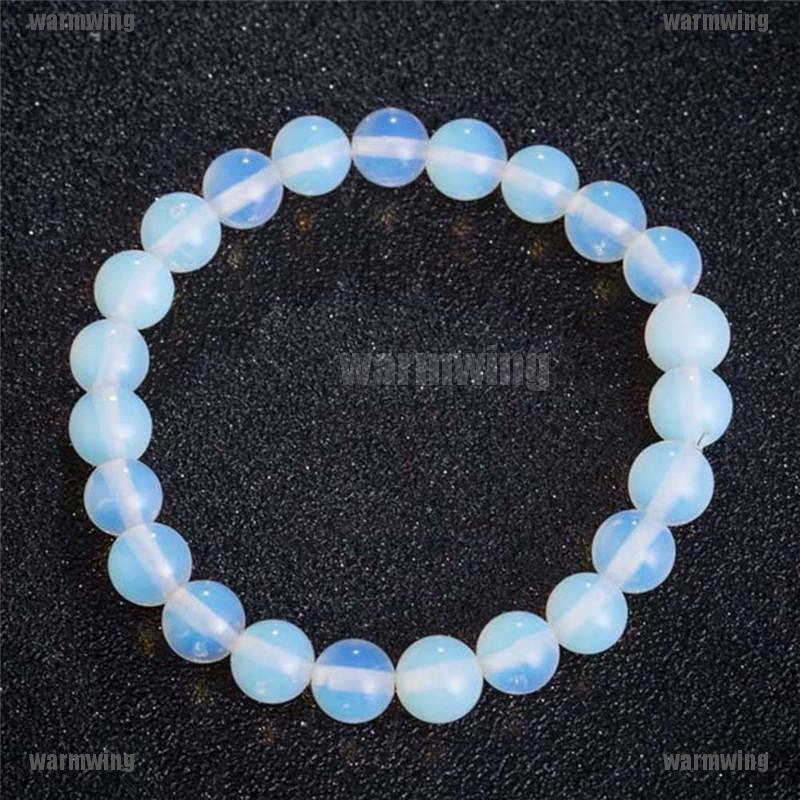 Vòng Tay Chuỗi Hạt Đá Mặt Trăng Tròn 8mm Thời Trang