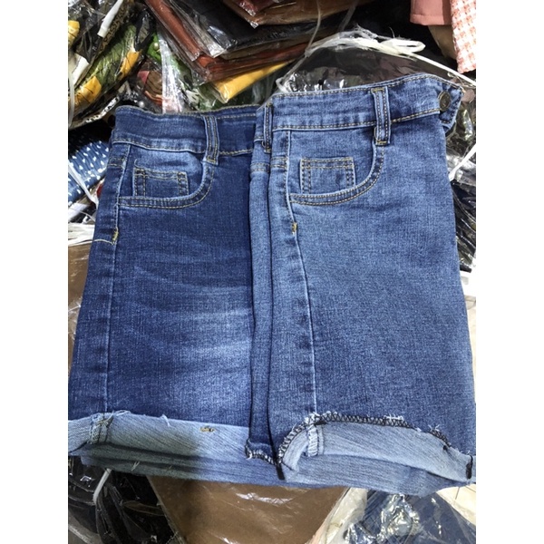 Quần short jeans đùi bé gái