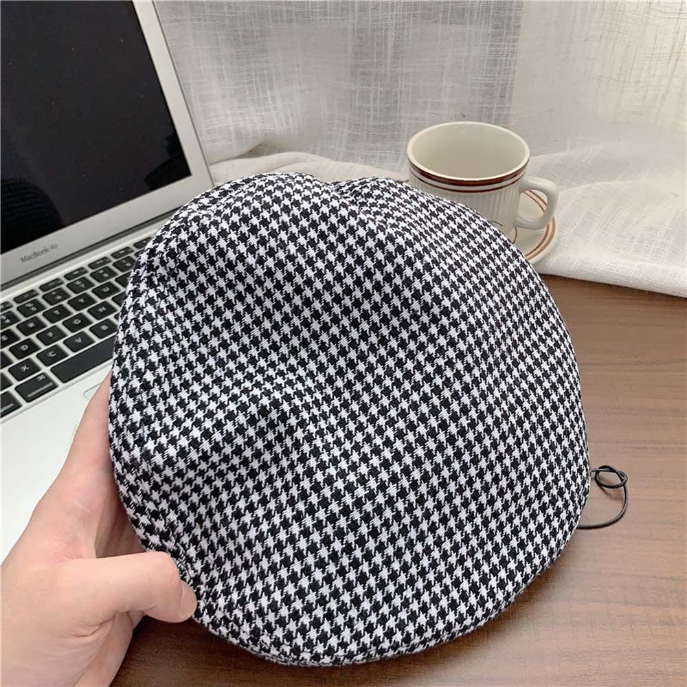 Mũ nồi phối dây xích bằng da giữ ấm phong cách Hàn Quốc dễ phối đồ dành cho bạn nữ