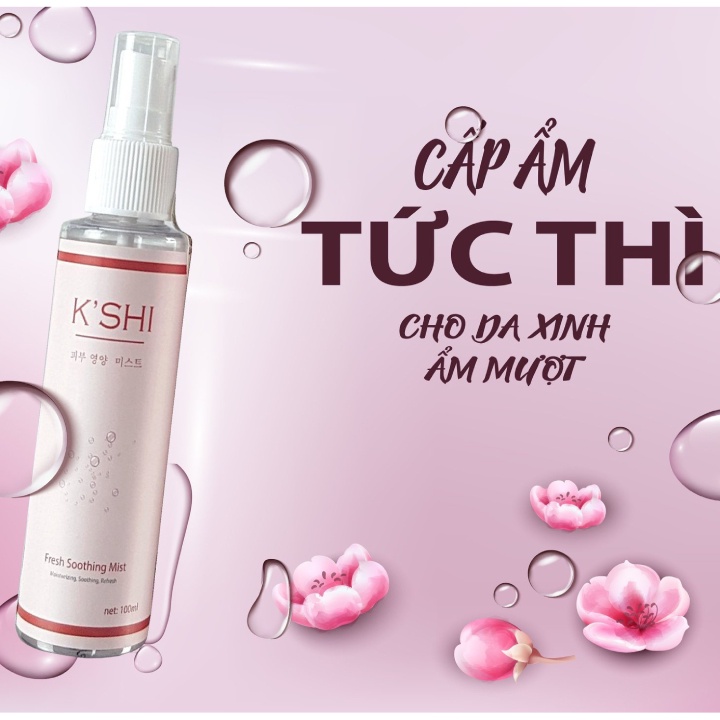 [COMBO KM] Xịt Khoáng Và Tẩy Trang K'shi Giúp Da Sạch Sâu Dưỡng Ẩm Tối Đa Bảo Vệ Da Makeup Kshi