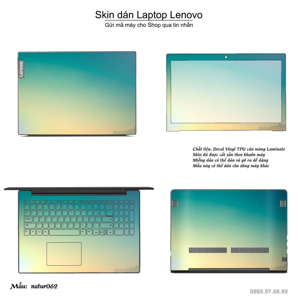 Skin dán Laptop Lenovo in hình thiên nhiên _nhiều mẫu 2 (inbox mã máy cho Shop)