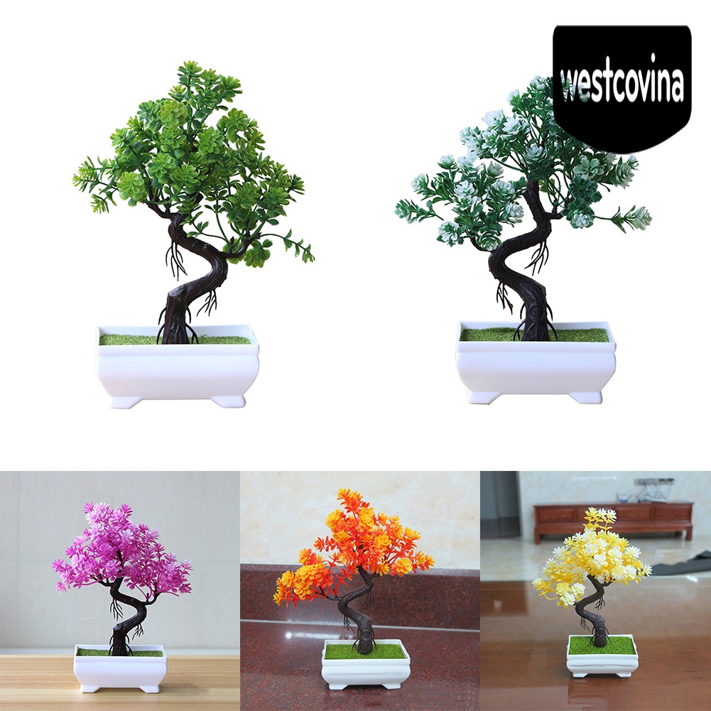 [Hot]☀ Chậu Cây Bonsai Giả Trang Trí Bàn Làm Việc