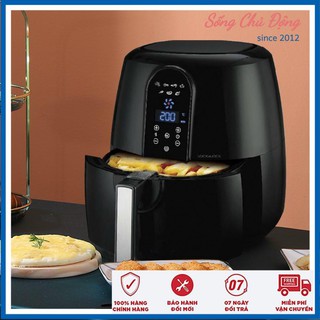 Nồi chiên không dầu Lock&Lock EJF351BLK 5.2 lit  nồi chiên điện tử bảo hành chính hãng