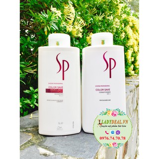 Bộ dầu gội giữ màu tóc nhuộm Wella SP Color Save Shampoo - 1000ml