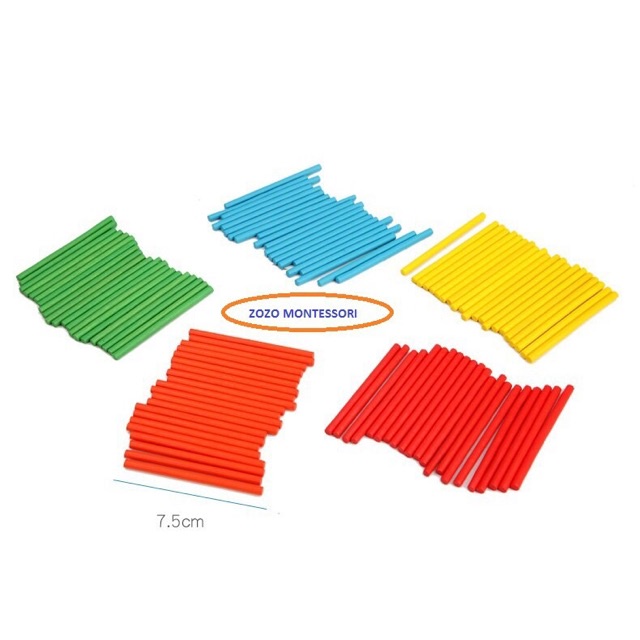 Bộ que tính gỗ thông số và chữ số - bộ học toán bằng que tính hộp sắt.