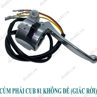 Cùm phải (cùm tay thắng) Cub 81 HD (không đề - Giắc rời)