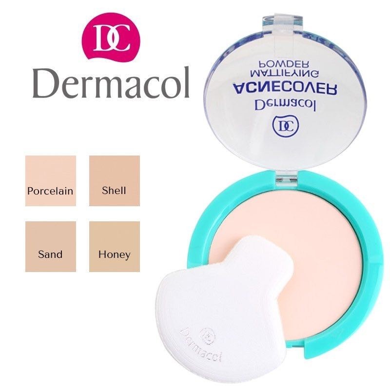 [COMBO] Trang Điểm Cho Da Mụn Dermacol Satin Makeup Base 10ml+ Kem nền cho da mụn Acnecover 30g + Phấn nén Acnecover 11g