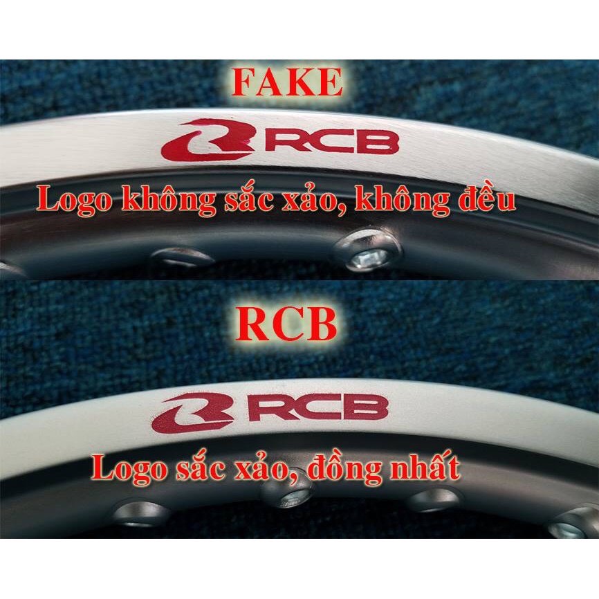 [Rẻ vô địch] vành niềng xe máy RCB 1.2-1.4-1.6-1.85-2.15-2.50-3.0-3.50 / 14 inches &amp; 17 inches  màu đen màu bạc