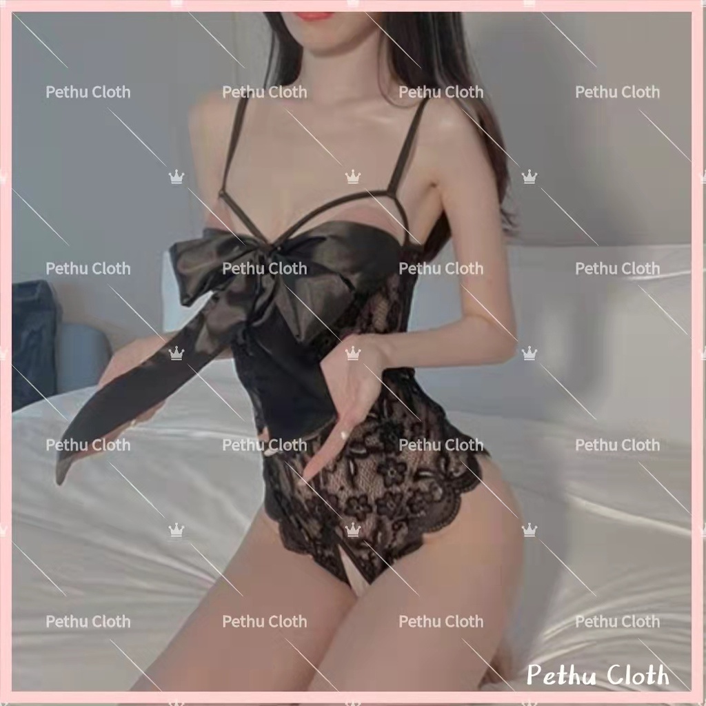 （Q1,HCM）Đồ Ngủ Sexy ren nữHai dây Set ren mỏng xuyên thấu gợi cả---Freesize 40-58kg--008