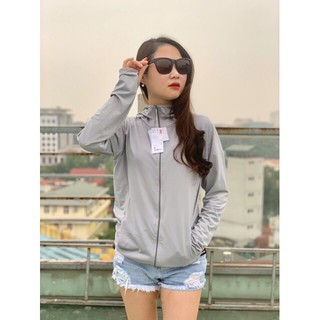 (VIDEO CẬN CHẤT) Áo chống nắng thông hơi chống UV chất kim cương đục lỗ siêu mát màu xám ghi