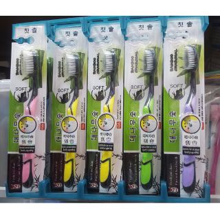 sét 10 cái Bàn chải than tre hoạt tính công nghệ Hàn quốc
