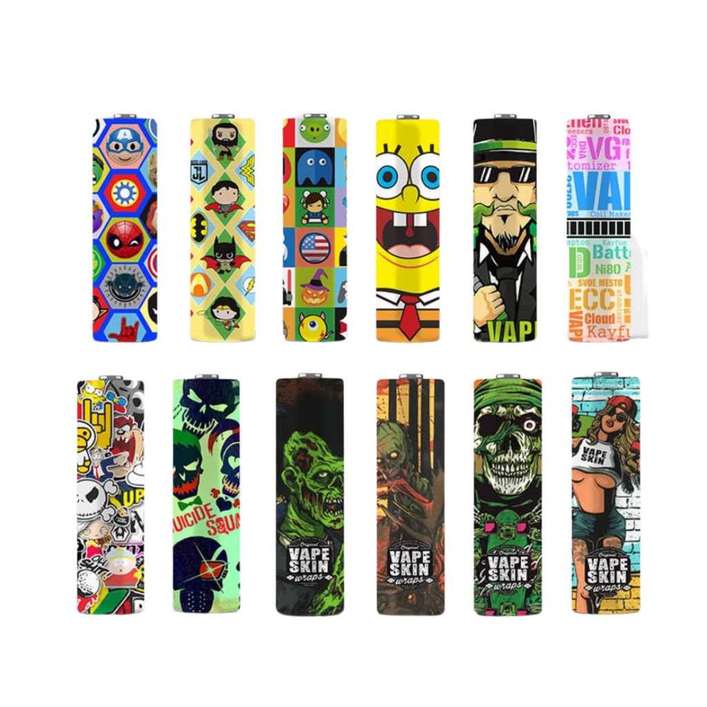 ⚡️Chọn Hình⚡️ Vỏ bọc pin 18650 PVC cách điện _ họa tiết siêu cool, siêu dễ thương