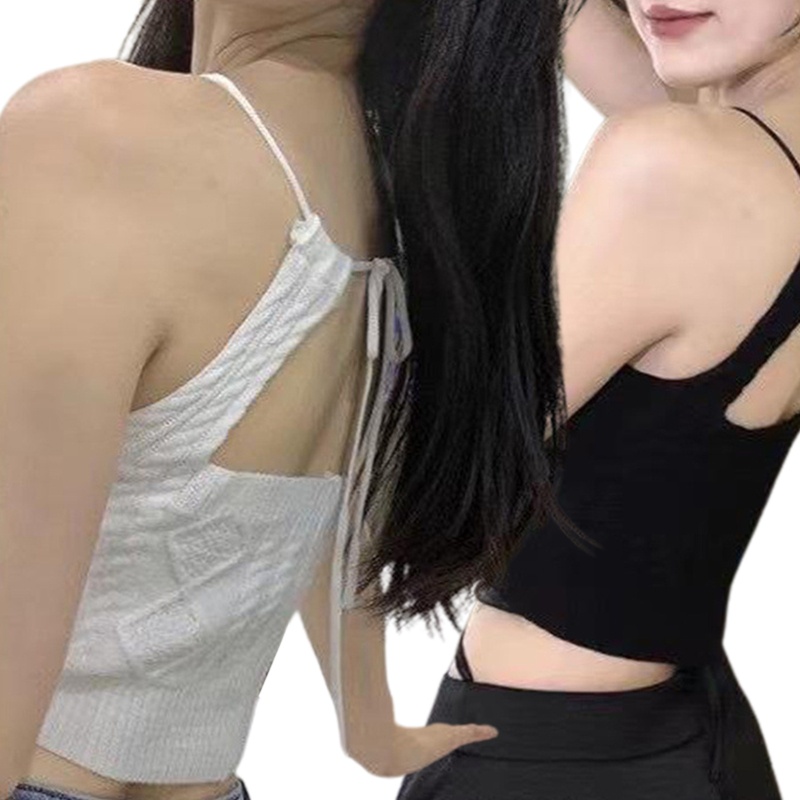 Áo Lửng Không Tay Hở Lưng Quyến Rũ Dành Cho Nữ