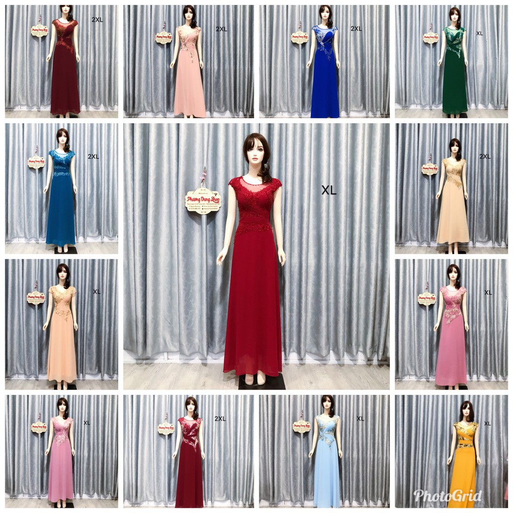 Đầm Dạ Hội Trung Niên  CHAT CHỌN MẪU NHA