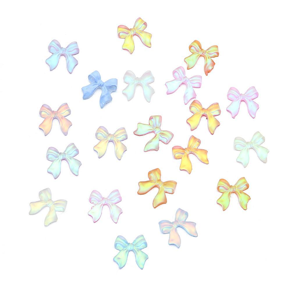 Ruy Băng Trang Trí Móng Tay DIY Hình Bướm Cực Quang