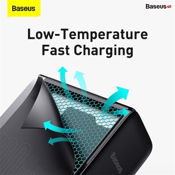 Bộ sạc siêu nhanh Baseus GaN2 Pro sạc nhanh PD 100W , 1 cổng Type-C, kèm dây Type-C to Type-C, dài 1m, chân cắm gấp gọn