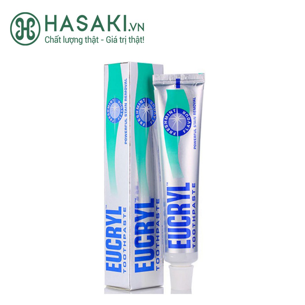 Kem Đánh Răng Làm Trắng Răng Hương Bạc Hà EUCRYL Tooth Paste Freshmint 50g