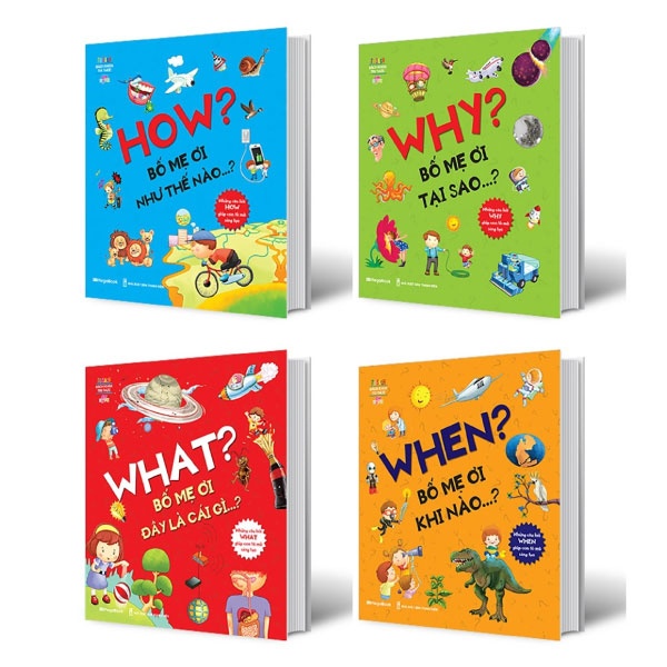 Sách - Combo What - Why - When - How Bố Mẹ Ơi Bộ 4 Cuốn MEGAMN9673