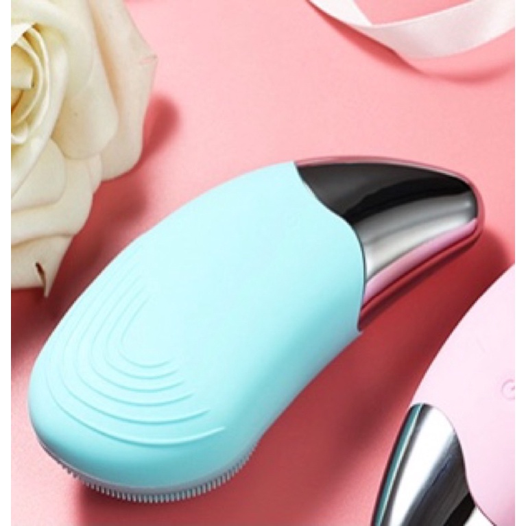 MÁY RỬA MẶT MASSAGE NÂNG CƠ MẶT 3IN1 SONIC FACIAL BRUSH CAO CẤP - tích hợp sóng âm BR-020 - Công Nghệ Mới Làm Sạch Da