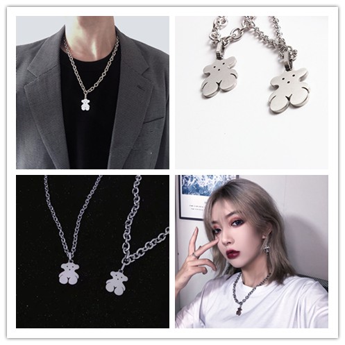 vòng cổ Hợp Kim Mặt Hình Gấu Xinh Xắn Cho Nữ