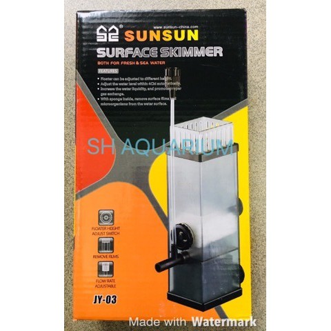 Lọc váng Sunsun JY03 hút váng cho bể cá cảnh, bể thủy sinh, có chức năng thổi oxy